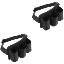 2Pièces Ceinture Noir Pour Outils De Jardinage En Toile Résistante