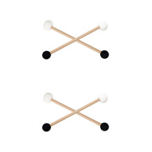 4Pièces Accessoires Bol Chantant Mallets Bois Multi Usage