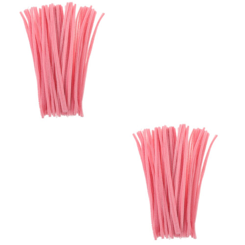 400St Twisted Sticks DIY Creatieve Knutselmaterialen Roze Kleur
