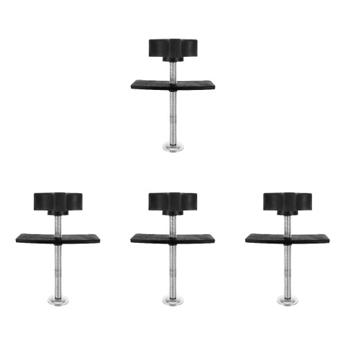 4Pièces Outil De Plaquette De Zinc Alliage Noir Usage