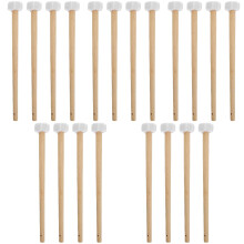 20Pièces Maillets Petits Gong Avec Manche En Bois Et Tête Coton