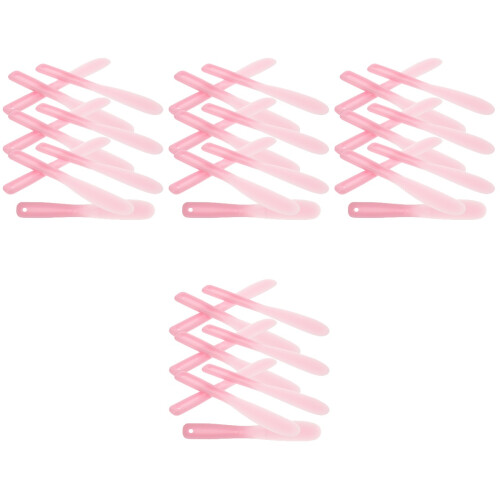 40Pièces Spatules Silicone Pour Multifonctionnelles Rose
