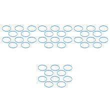 40Pièces Anneaux De Remplacement Microphone Bleu Accessoire Profi