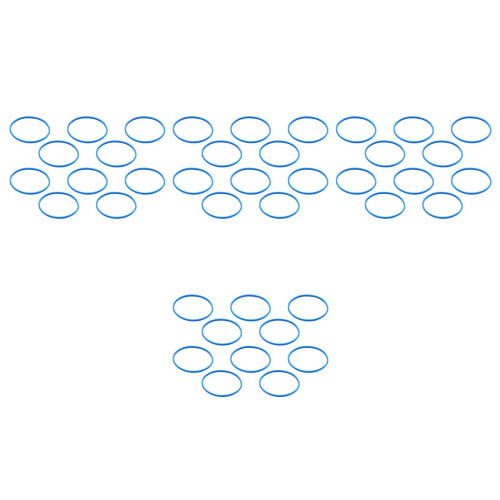 40Pièces Anneaux De Remplacement Microphone Bleu Accessoire Profi
