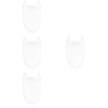 4Pièces Barbes De Douces Adhésives Pour Festives