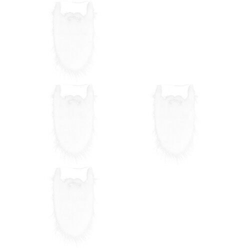 4Pièces Barbes De Douces Adhésives Pour Festives