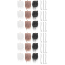 2Ensembles Barbes Fluffy En Matériau Artificiel Pour Poupées Gnome DIY