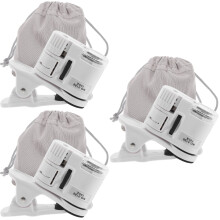 3Pièces Microscope Portable 100X Pour Téléphone, Clip Blanc Avec LED