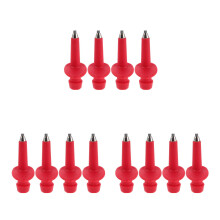 12St Vervanging Trekkingstok Tips Rood Nylon Wolframstaal Lichtgewicht