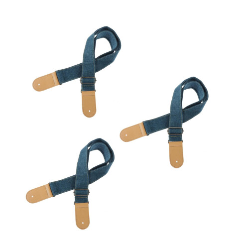 3Pièces Guitare Remplaçables Coton Lin Décoratives Bleu
