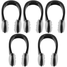 5PiĂšces Bouchons Natation Silicone Noir, Usage Facile Durable