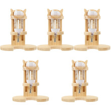 5Ensembles Fontaines À Hamsters Avec Support Bois Lisse Antifu