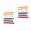 12Pièces Fixations Nylon Réglables Clips Couleurs Variées 1