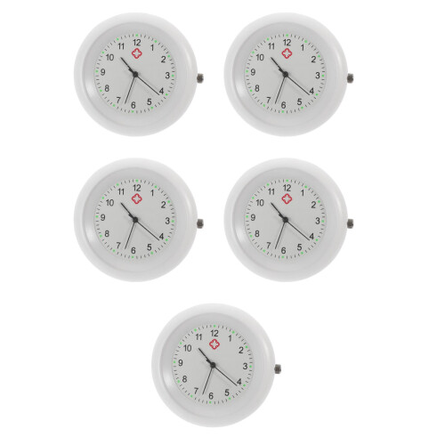 5Pièces Montre Infirmière Portable En Métal Clip Précise