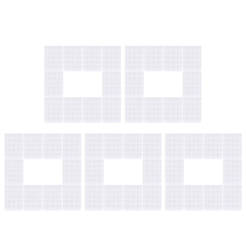 50 Pièces Stickers Base Bougie Mousse Blanche Auto-Adhésive