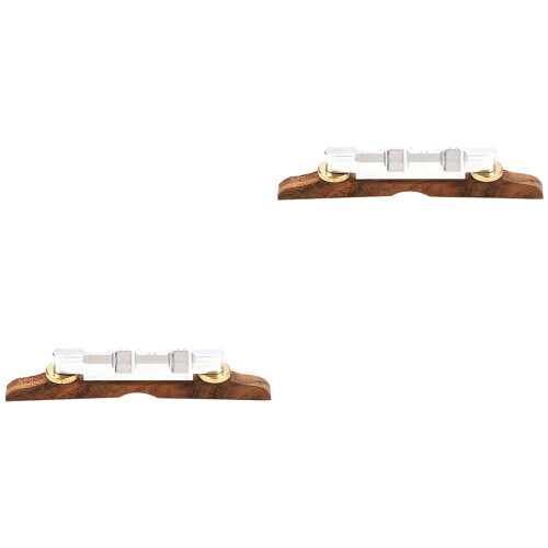 2Pièces Bridge Guitare Remplacement Bois Métal Durable