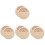 8Pièces Bois Bébé Rond Décoratif 1