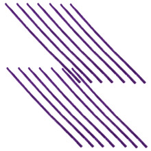 100Pièces Bâtons Torsadés En Peluche Violet Matériel DIY Jeux Enfants