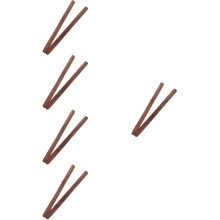 10Pièces Spatules En Bois Marron Pour Farce Dumpling Wonton