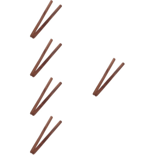 10Pièces Spatules En Bois Marron Pour Farce Dumpling Wonton