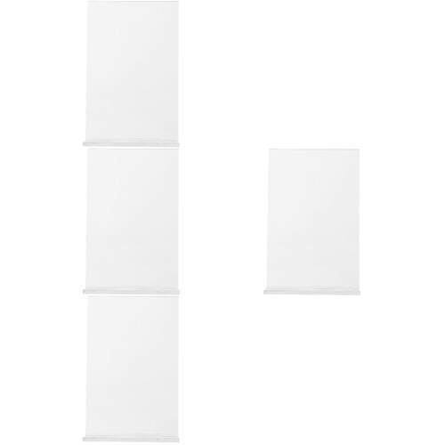 24Pièces Porte-Affiches Acryliques Transparent Racks Usage