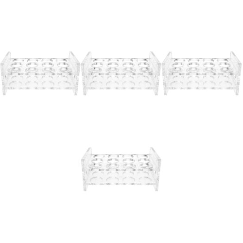 4Pièces Porte-Verres À Shot Multi-Trous Transparent