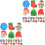 School Gum Multifunctioneel Assorti Kerst Draagbare Gummen 1