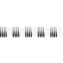 20Pièces Ensemble Blending Stumps Noirs En PP Et Éponge Pour Croquis