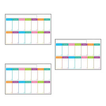 3Pièces Tableau Adhésif Effaçable Usage Scolaire