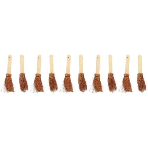 10Pièces Palmée En Bois Pour Casseroles Brune