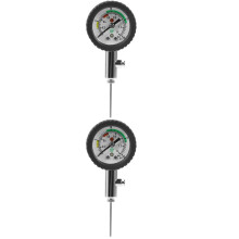 2Pcs Sports Ball Pressure Gauge Tool PU Steel Durable