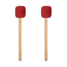 2Pièces Baguettes De Batterie Rouge Manche Bois Pour Performance