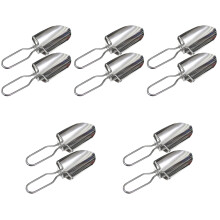 10Pièces Pelle De Jardinage Compacte Acier Inoxydable Argent