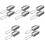 10Pièces Pelle De Jardinage Compacte Acier Inoxydable Argent 1