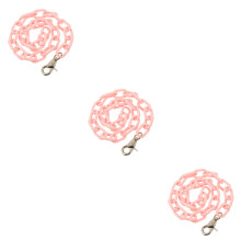3Pcs Pink Acrylic Punk Trousers Chain Hip Hop Jeans Body Accessory