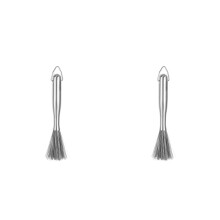 2Pièces Nettoyante Acier Inoxydable Pour Cuisine Argentée