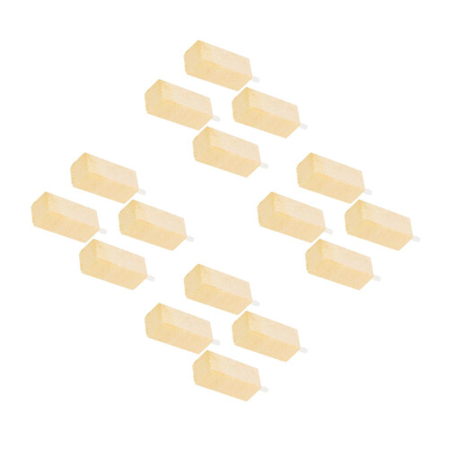 16Pcs Durable Wooden Fish Tank Airstones Air Bubble Diffuser Accessory