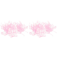 200Pcs Pink Plastic Mini Doll Glasses Stylish Eyewear for Doll Decor