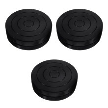 3Pièces Plateau Tournant Art Argile Plastique Noir Usage Étudiant