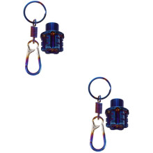 2Pièces Couvre-Clé Alliage Coloré Accessoire Pratique