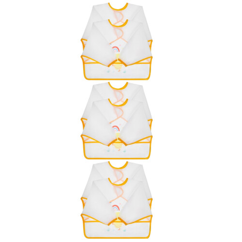 6Pièces Bavoirs Bébé Longues Polyester , Protection Repas