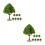 16Pcs Green Mini Scenery Trees Plastic Wood Base for Model Scenes 8