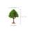 16Pcs Green Mini Scenery Trees Plastic Wood Base for Model Scenes 11
