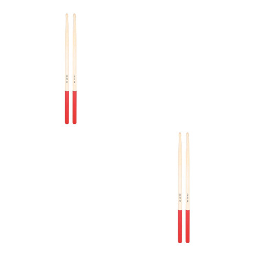 2Paren Drumsticks Van Esdoornhout, Rood, Voor Oefendrummen