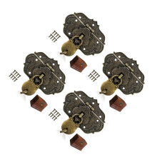 4Sets Zinc Alloy Vintage Clasp Latch Coffee for Gift Jewelry Box