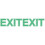 2St Exit Sticker Fluorescerend Groen Decoratief & Praktisch 1