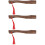 3Pcs Durable Wooden Handles Replacement for and Woodwork 1