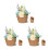 6Pcs Khaki Woven Plant Baskets Multipurpose Indoor Planter and Storage 1