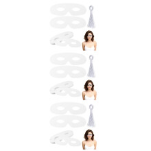 120Sets Witte Feestmaskers Van Papier Voor Cosplay En Knutselen