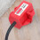 4Pièces Verrou De Prise Électrique Rouge Plastique 4